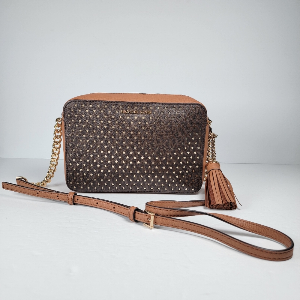 NWOT - Michael Kors - Ginny Star Monogram Crossbody Bag w/Adjustable Strap